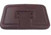 Picture of Tan plastic seat back cap, brown