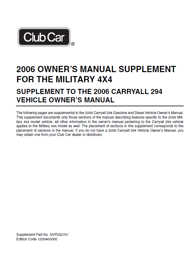 Picture of 2006 - CARRYALL 294  - OM - SUP - GAS 