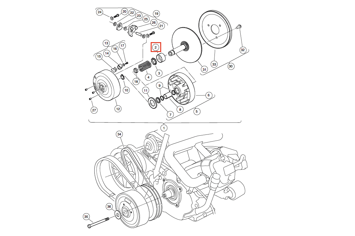 Picture of Drive Clutch Idler Bearing